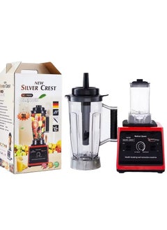 Buy 3L high capacity silver crest blender 8000w Double Cup Multifunctional Commercial Smoothie Soy Milk Mixer in UAE