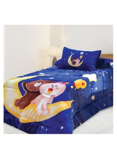 Buy Kids quilt set velvet 6 pieces size 180 x 240 cm Model 2056 from Family Bed in Egypt