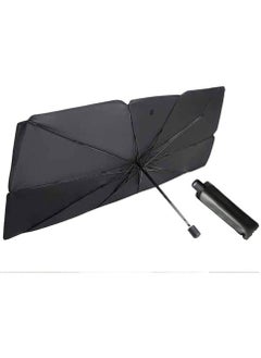 Buy Car Umbrella Sun Shade Cover, Foldable Sun Shades Car for Windshield Parasol to Keep Your Vehicle Cool and Damage Free, Block Heat UV Rays Sun Visor Protector, Easy to Use (SIZE L (57*31.1 inches)) in Saudi Arabia