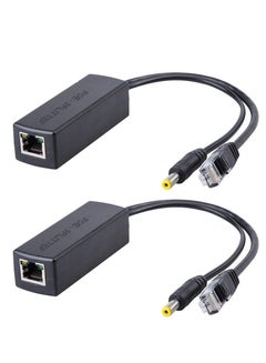 Buy 2 Pack Active POE Splitter Adapter, 48V to 12V, IEEE 802.3af Compliant 10/100Mbps up to 100 Metersfor IP Camera,Wireless Access Point and VoIP Phone in Saudi Arabia