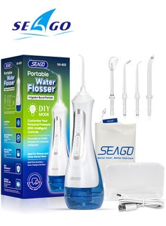 Buy SEAGO Dental Water Flosser Portable Oral Dental Irrigator in Saudi Arabia