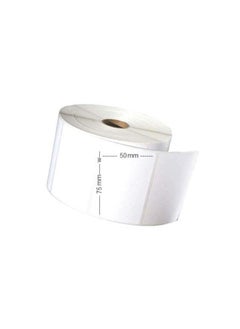 Buy Direct Thermal Barcode Labal 75/50MM 1000PCS ROLL W50-L75 in Saudi Arabia