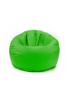 Buy Faux Leather Bean Bag With Polystyrene Beads Filling - Lime Green, XS in UAE