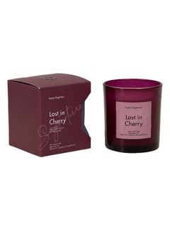 اشتري Dash Lost In Cherry Jar Candle, Wine Red & White- 206 gm في الامارات