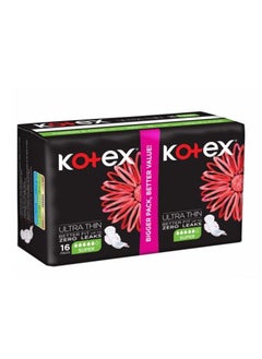 اشتري Kotex sanitary napkins maxi large 16 pads في السعودية