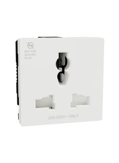 Buy Schneider Electric International Socket outlet, Miluz E, 16A, 250V, 2 Module, White in Egypt