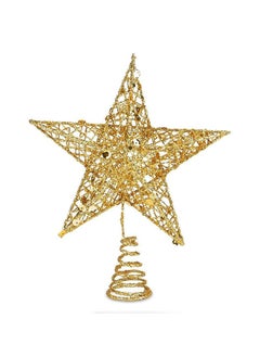 اشتري Christmas Tree Topper Star 8" Christmas Star Tree Topper, Indoor Grid Tree Star Topper Glittered Star Tree Topper في مصر