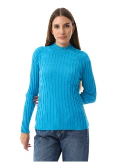 Buy Mock Neck Slip On Ribbed Top in Egypt