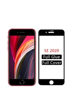 اشتري iPhone SE 2020 Case/iPhone 8/7 Case [Scratch-Resistant] [Yellowing-Resistant] [9H Tempered-Glass Back & Flexible TPU Bumper Frame] Shock-Absorbing Protective Clear case with 5D Tempered Glass في الامارات