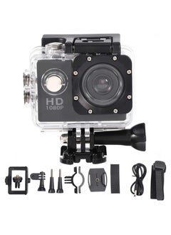 Buy Mini DV Sports Camera, Waterproof Outdoor Sport Action Camera 1080P HD Camcorder, 2 Inch High Definition Screen, 90 Degree Wide View Angle, Good For Cycling Hiking Swimming Skiing(Black) in UAE