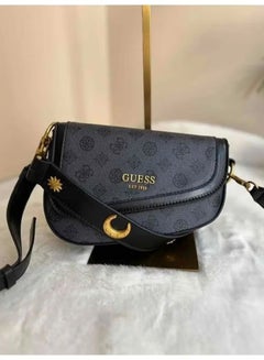 Buy Guess Women's G Dream Flap Shoulder Bag - Printed Black in UAE