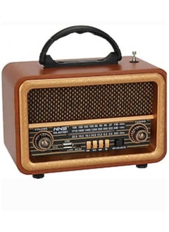 Buy Radio NS-8070BT Wireless Rechargeable Radio Fm Classsic in Saudi Arabia