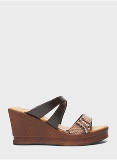 اشتري Multi Strap High Heel Wedge Sandals في الامارات