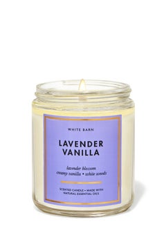 Buy Lavender Vanilla Single Wick Candle in UAE