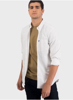 Buy Button Down Slim Fit Shirt in UAE