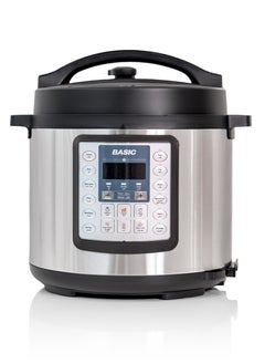 Buy Basic Pressure Cooker 6 liters 8 programs 1000 watts | BPC-6L8P in Saudi Arabia