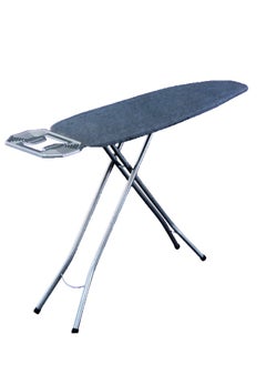 Buy Lynx Stainless Steel Turkish Ironing Board Non-slip Foot, Height Adjustment Handle, Steam Permeable Body and Silicone With Cotton Cover 30 X 100 CM in Saudi Arabia