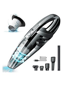 اشتري Handheld Vacuum Cordless High Power 120W 3200pa Vacuum Dust Busters Cordless Rechargeable Portable for Pet Pair/Sofa/Car/Office في الامارات