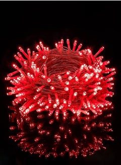 اشتري 50 Meter 480 Led String Light Waterproof And Flexible, Led Lights For Home Decorations Parties Eid Diwali Red في الامارات