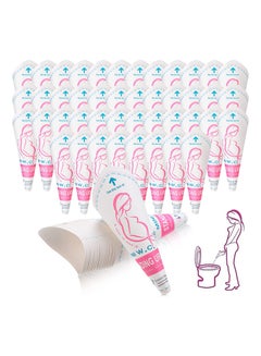 اشتري Disposable Female Urination, 50 Pcs Device Portable Girl Urinal Funnel Waterproof Standing Pee for Women Travel Cup Urine Pocket Toilet Camping Hiking Pregnant في السعودية