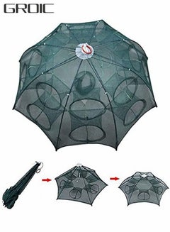 Fishing Net Trap Portable Folding Collapsible Crab Network Immersion Bait  Shrimp Crayfish Cage Tiddler Trap Mesh Automatic 16 Holes--Green price in  Saudi Arabia, Noon Saudi Arabia