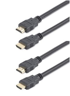 اشتري Two pieces HDMI v1.4 cable, 3 meters long, from Stargold | High-speed wire with 3D ARC Ethernet | FHD 1080P,1080i,4K PS4 Xbox One Sky HD Laptop TV CCTV | Gold and black plated (2X) في السعودية