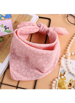 اشتري Korean Fashion Kids Cotton Bandana ScarfFloral pink Floral pink في السعودية