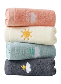 اشتري 1/4pcs Cotton Hand Towels, Soft Face Towel For Bathroom, Gym And Spa في السعودية