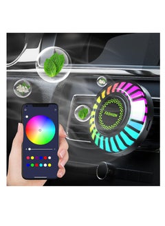 Buy Car Ambient Light,Air Freshener Vent Clip,24 LED RGB Light Car Atomosphere Light,100 Color Modes, APP Control,Vent Fixation,Car Accessories Gifts in UAE