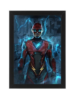 اشتري Justice League Flash Illustration Designed Wall Art Frame Poster في مصر