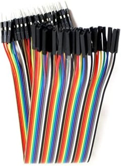 Buy 40-pink DuPont Cable Wire Jumper Male to Female 20CM Cable Multicolored Dupont Breadboard Cable for Arduino in Egypt