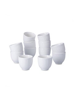 اشتري Essential 12-Piece Kahwa Cup 90Ml - White في الامارات