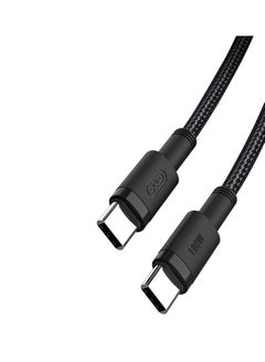 Buy INET USB C Cable 100W 1M, USB C to USB C Charging Cable PD Fast Charge Type C for iPhone 15/15 Plus/15 Pro/15 Pro Max, MacBook Air/Pro, iPad Pro/Air, Mini, Samsung  - Black in UAE
