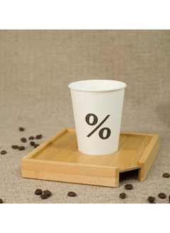 اشتري Thickened disposable paper cup 250ml, 50 pieces في السعودية