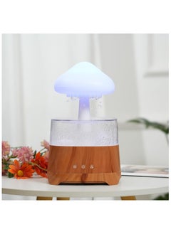 Buy Rain Cloud Humidifier Water Drip,450ml Rain Cloud Diffuser,Mushroom Diffuser Humidifier, with 7 Colors LED Lights and Remote, USB Chargeable, for Sleeping Relaxing Mood (B) in Egypt