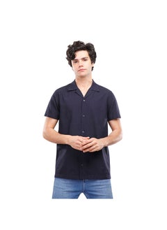 اشتري COUP Regular Basic Shirt For Men - Navy - M في مصر