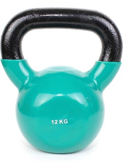 Buy Fitness Vinyl Coated Kettlebell, From Cast Iron For Full Body Workout And Strength Training, For Weightlifting, & Core Training 12Kg in Egypt