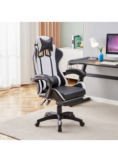 Buy Gaming Alpha Chair With Footrest 63 x 121 x 72 cm in Saudi Arabia