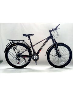 Buy Unisex Mountain Bike 24 Speed with Rear Seat 26 Inch - Black in UAE