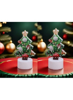 Buy candle Birthday Decorations, Electronic Tree Light Tree, Creative Night Lights, Festive Tabletop Decorations, 2pcs in Egypt