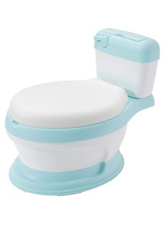 Buy Potty Training Toilet Seat, Toddler Potty Chair with Soft Seat and Splash Guard, Simulation Children's Toilet Blue in Saudi Arabia