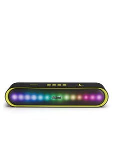 اشتري Kisonli LED-915 soundbar music speaker, bluetooth, RGB, 3 lighting modes switch,stereo, fancy music rhythm - Yellow في مصر