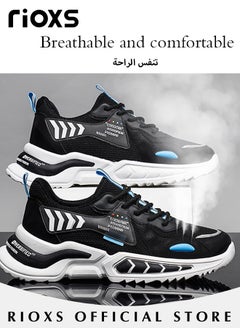 Buy Men's Fashion Running Shoes Casual Athletic Trainers Walking Sneakers Breathable Mesh Sports Shoes For Running and Jogging in Saudi Arabia