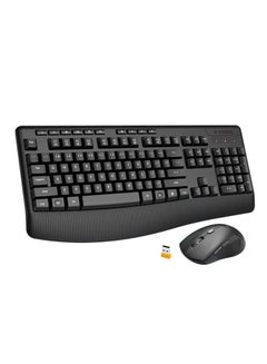 Buy 2.4G Wireless Keyboard and Mouse Combo,Full-Sized Ergonomic Keyboard with Palm Rest, Large Office Keyboard, 2400 DPI Mouse, Wireless Keyboard for Windows, Mac in Saudi Arabia