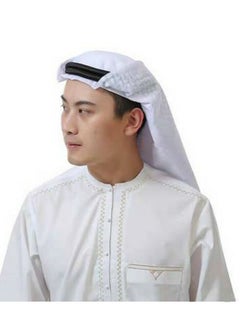 Buy Men Arab Muslim Kaffiyeh Turban Hat Shemagh Head Scarf Wrap with Aqel Rope Egal in UAE