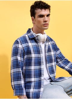 اشتري Checkered Slim Fit Shirt with Pocket في السعودية