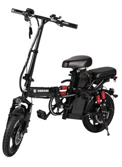 Buy Adult Electric Bicycle Bike Foldable Commuter Electric Bike 400W Motor 14 Inch 48V Electric Bike 13Ah Lithium Battery City Bike Max Speed 45Kmph Disc Brake Outdoor Riding in UAE