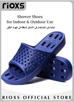 Buy Shower Shoes Quick Drying Non-Slip Comfortable Men Women House Slippers for Indoor and Outdoor Use in Saudi Arabia