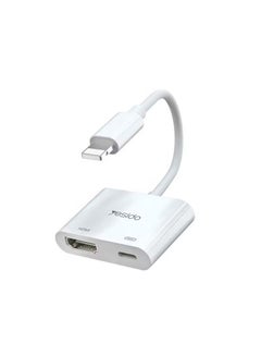 Buy HM06 HDMI Multiport Adaptor 2 in 1 Lightning to Connector for iPhone in Saudi Arabia
