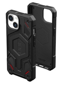 اشتري جراب مدرع حضري UAG متوافق مع iPhone 15 Plus جراب 6.7 بوصة Monarch Pro Kevlar أسود مغناطيس مدمج متوافق مع شحن MagSafe غطاء واقي قوي مقاوم للماء في الامارات